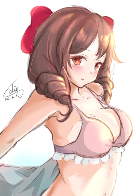春風ちゃんと夏を先取り

#艦これ版深夜の真剣お絵描き60分一本勝負 
#艦これ版真剣お絵描き60分一本勝負_20210601
#艦これ   #春風 