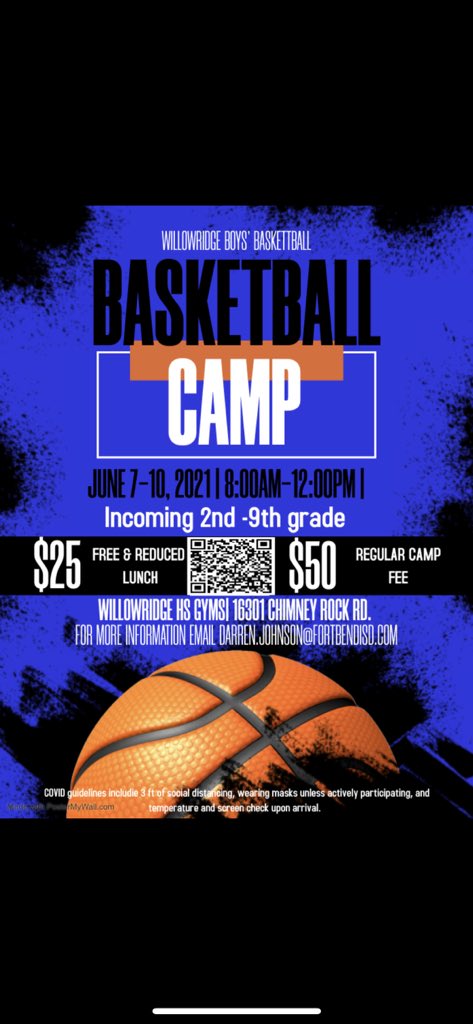 🏀🏀There’s still time!!🏀🏀
<a href="/WillowridgeFB/">Willowridge Football</a> <a href="/Willowridge_HS/">Willowridge HS</a> <a href="/BRE_Eagles/">Blue Ridge Elementary</a> <a href="/RME_Roadrunners/">Ridgemont Elementary</a> <a href="/RGE_Rangers/">Ridgegate Elementary</a> <a href="/BGE_Jaguars/">Briargate Elementary</a>