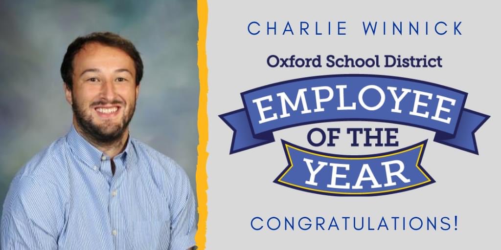 OxfordSD's tweet image. Congrats to OHS French Teacher for being chosen OSD Employee of the Year!  Chosen by employees, read what his colleagues had to say about him ... oxfordsd.org/site/default.a…