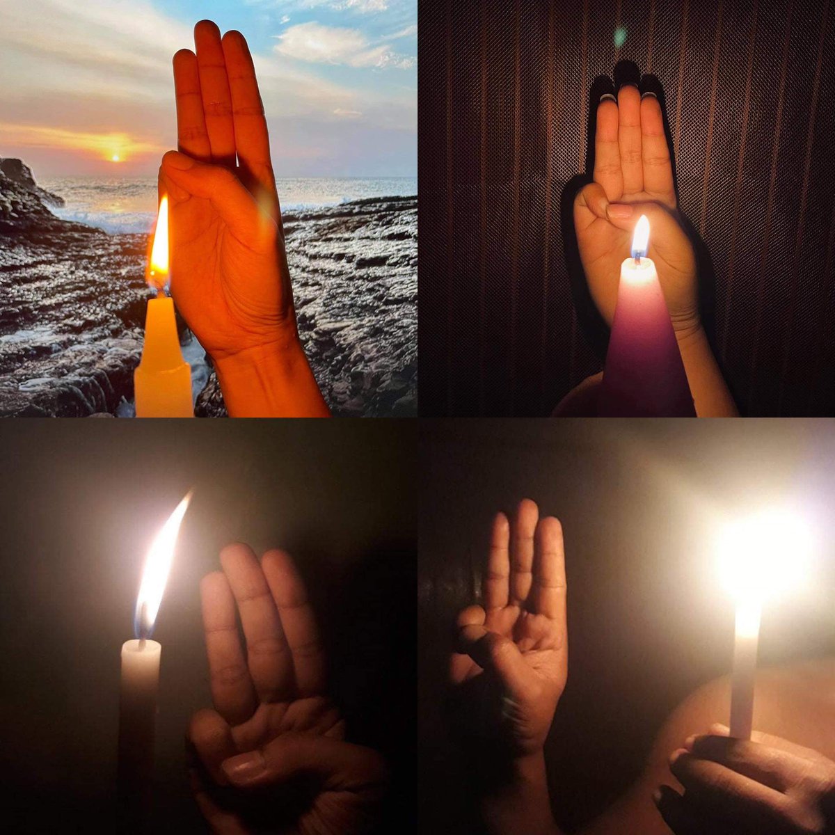 Rekku111's tweet photo. #CandleLightThreeFingerStrike from #DagonMyothit_North โWe Support NUGโ #June1Coup #OurGovernmentNUG #WhatsHappeningInMyanmar https://t.co/Q8Z5IHunjB