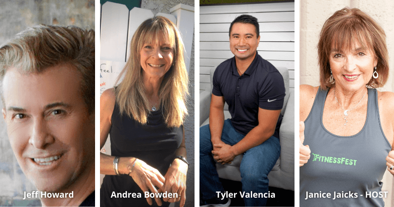 FitnessFest's tweet photo. Join our FREE fit pro forum on Friday at 4pm AZ/PDT to chat with Andrea Bowden, Jeff Howard, Tyler Valencia, and host Janice Jaicks about rebuilding your base. https://t.co/T8dm8WblR9 https://t.co/K4VCNpol2x