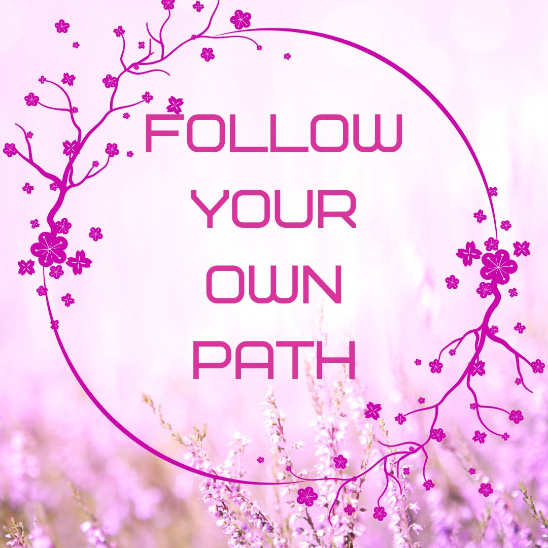 Your path is no ones but your own ✨
​
​Do what makes your heart happy and tends to your soul as you follow your own path and be your own sunshine ☀️💖