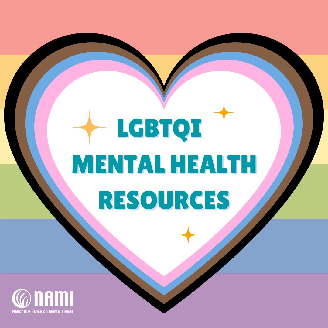 NAMICommunicate's tweet photo. Finding community can be a source of strength. For those who identify as LGBTQI, it’s important to recognize how your experience of sexual orientation and gender identity relates to your mental health. Here are options if you are looking for mental health resources. #PrideMonth https://t.co/KqD4NNs95a