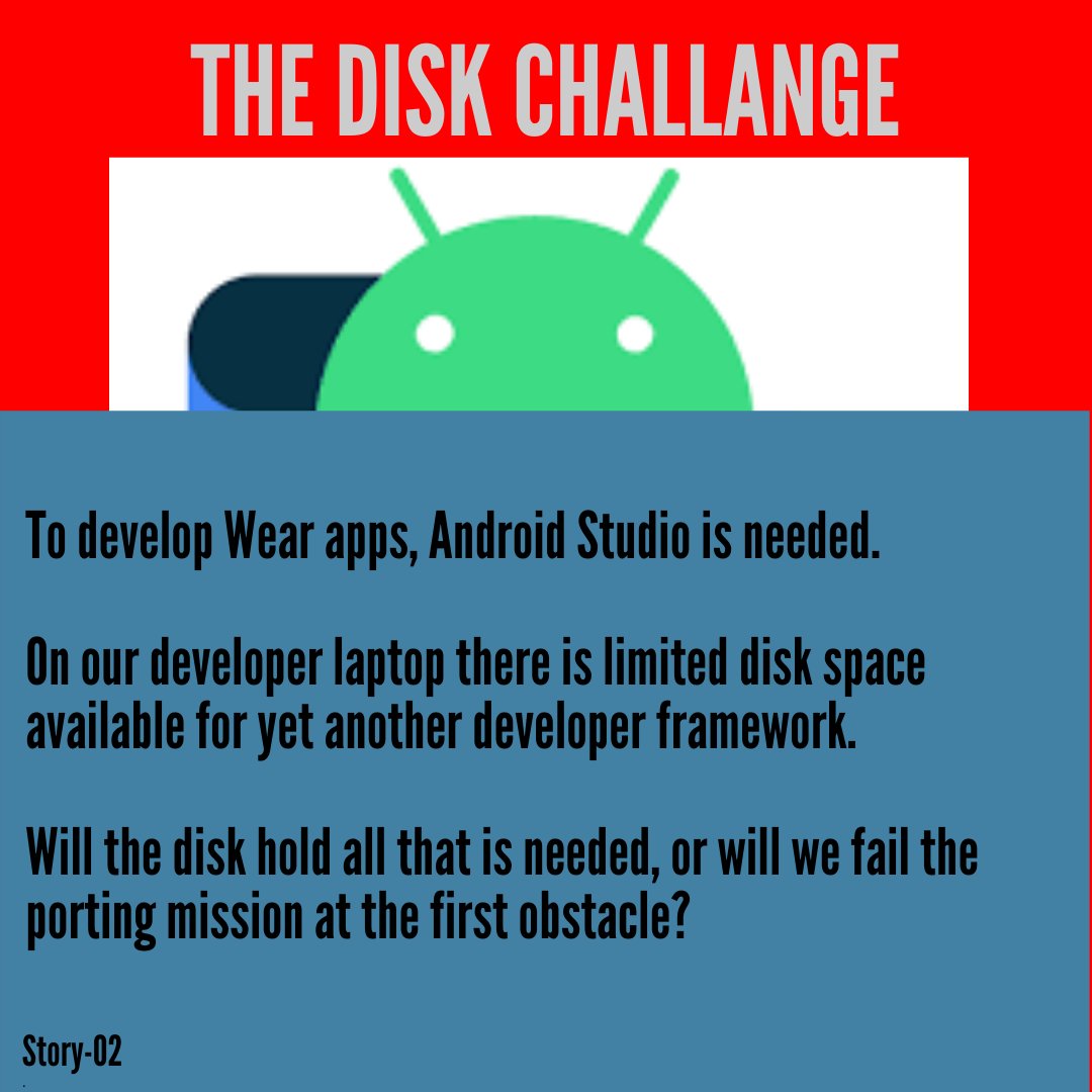 DataDraupner's tweet photo. To make Wear Apps, Android Studio is needed. About 5 Gb of diskspace is needed. We do not have that. What can we do to not fail on the first hurdle?
#androidstudio #tizenstudio #developerlife #galaxywatch #wearos #weardevelopers #kotlin #firebase #flutter #flutterdev https://t.co/gCtUpuLM4i