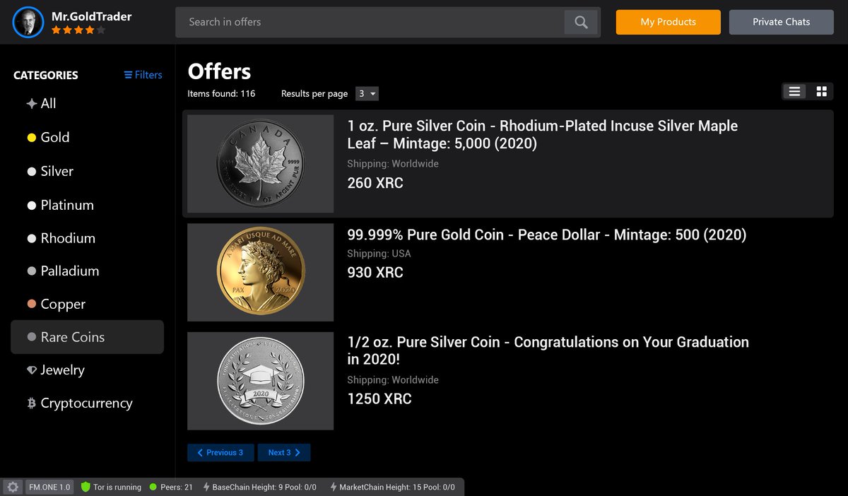 chartcenter's tweet image. One market place, several trading options on precious metals, one coin ($XRC) to settle it all. NOTHING BEST CAN BE THAN THIS. Join XRC and be part of the future. Check xrhodium.org #xrhodium #p2pb2b #HitBTC @MotorUp2 @BtcToTheMoonCom @xrhodium_xrc @xrcbot
