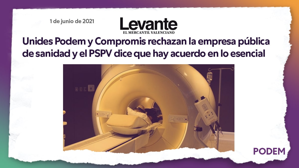 🏥Para garatizar las reversiones y una sanidad valenciana 100% pública, es necesaria una gestión directa y no mediante una empresa intermedia.

➡️levante-emv.com/comunitat-vale…