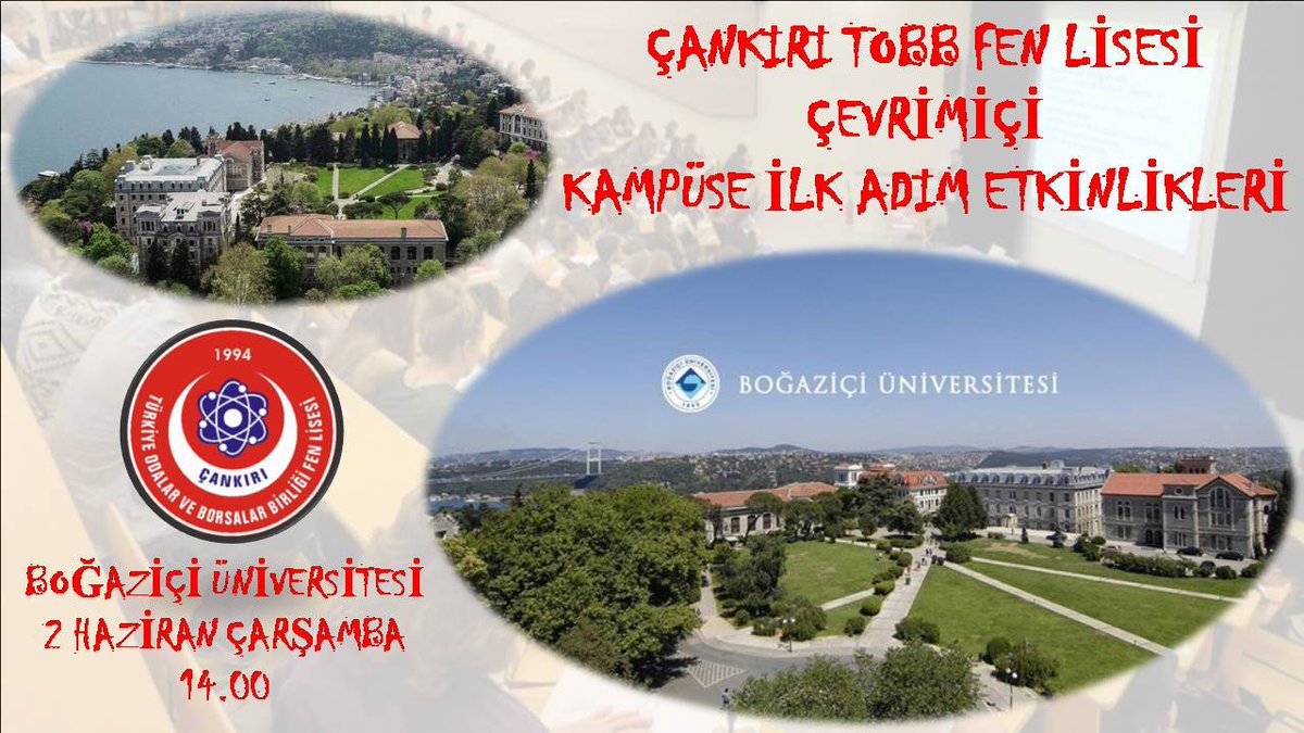 fencankiri's tweet photo. Çevrimiçi kampüse İlkadım etkinliklerini yapmaya devam ediyoruz.

2 Haziran Çarşamba saat 14.00’da Boğaziçi üniversitesini konuk ediyoruz.

Boğaziçi üniversitesi hayaliyle yaşayan öğrencilerimiz doğrudan bu heyecanı yaşayıp üniversiteye yerleşmiş Boğaziçililerle buluşuyor. https://t.co/dryjgMIxPj