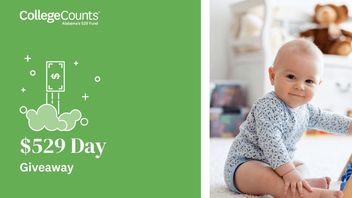 5/29 Day was this weekend and to commemorate CollegeCounts is giving 29 babies born between 5/29/20 and 5/29/21 $529 in a college savings plan! Enter your baby at collegecounts529.com/giveaway