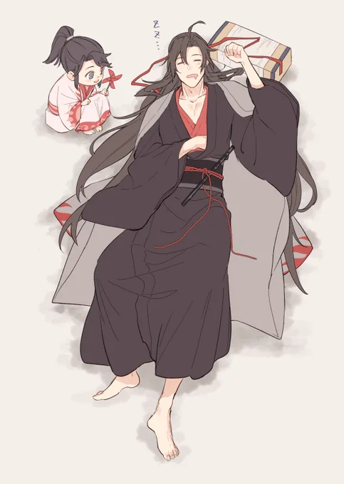 母さんの真似っこ 