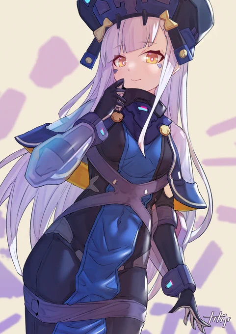 めーっちゃ遅刻だけど、ラヴちゃん描いた・・・!
一番思い入れある・・・!
 #祝ワーフリ 