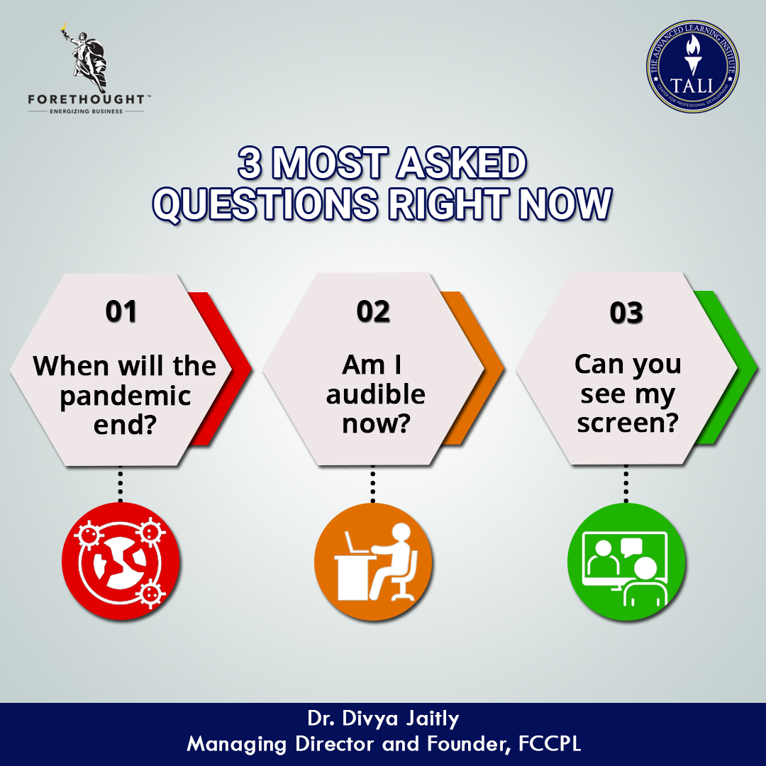 divyajaitly1's tweet photo. Here are the top 3 questions that everyone is asking today in a business environment. My #mentees have this at the top of their list as well! #questions #answertinyquestions #Leadership #leadershipcoach #askdivya https://t.co/2XheE7BG3y