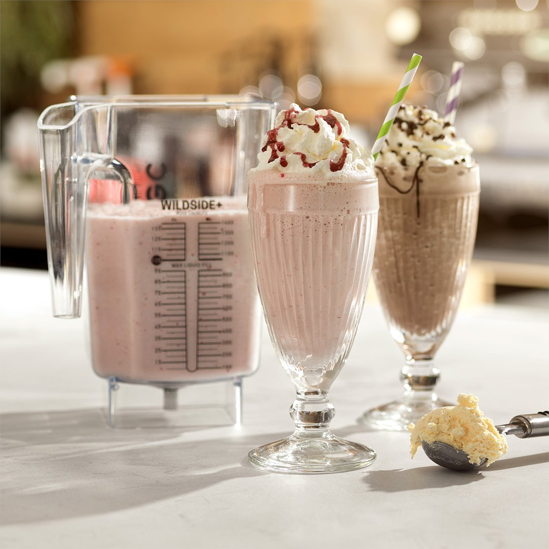 BeyondtheBean's tweet photo. With so many businesses now offering delivery services making sure drinks arrive as good as they would IRL is vital. @Blendtec WildSide jars allow for big batch blending, meaning you can make shakes extra thick and extra cold to arrive just as they should. #makemineamilkshake https://t.co/hUbLWdHmVU