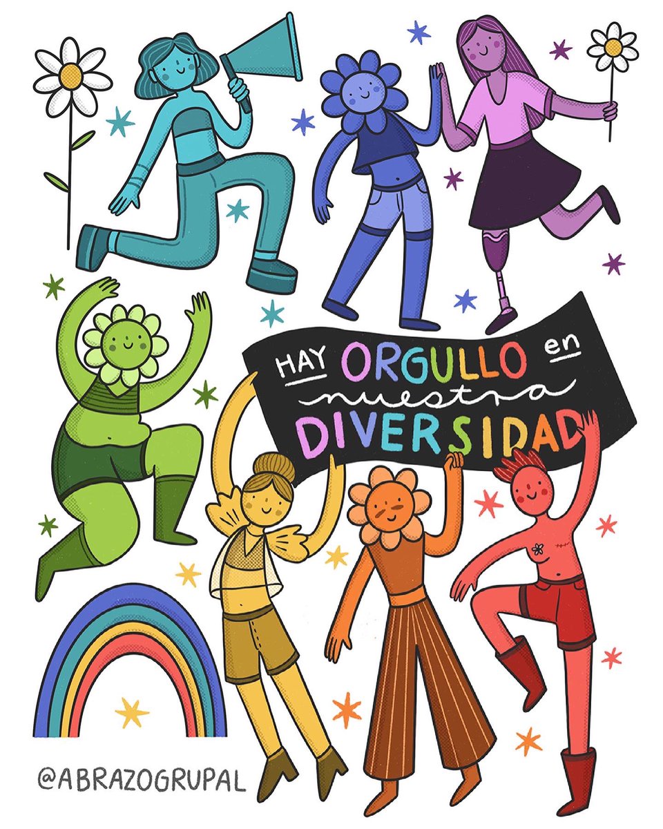 Hoy arrancamos la celebración del #pride y lo queremos hacer recordando que somos una comunidad diversa y que nos toca escuchar todas las voces. ✨🌈

La ilustración es de la GENIAL <a href="/crisgarabatos/">cris garabatos 🎃</a> 💖