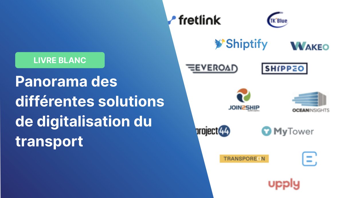 👉 Plus de 15 pages de conseils et astuces pour découvrir et choisir les meilleures solutions pour votre #supply #chain.

Téléchargez le livre blanc sur cette page : lnkd.in/eeHRgNY

Découvrez les clefs pour comprendre le marché de la #digitalisation #transport.