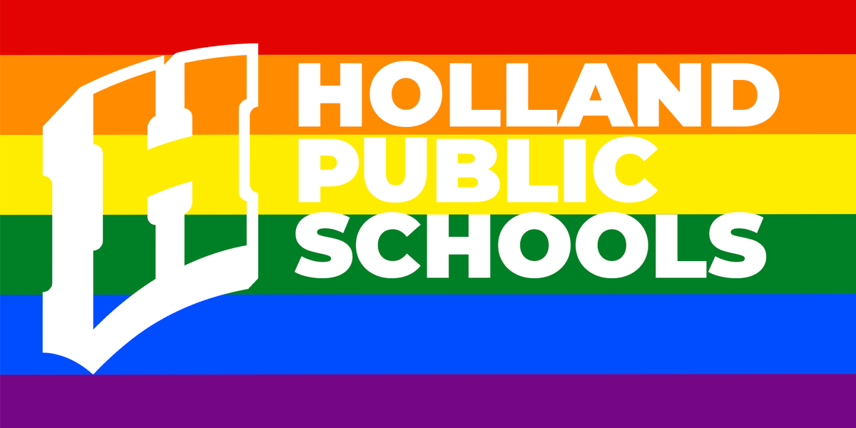 hpsProud's tweet photo. Holland Public Schools supports our LGBTQ community. #HPSPride https://t.co/7IHf16fR7J https://t.co/5dhNiB95Sv