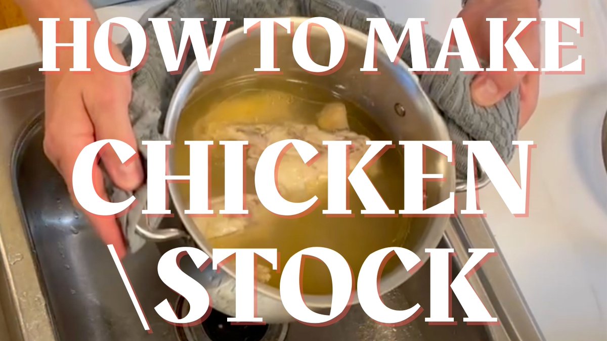 Today on Becoming A Cook: learn to make chicken stock from @charliewetzel! A simple and basic tutorial for beginners and advanced cooks alike. #cooking #howtocook #chickenstock #cookingvideo #recipe youtu.be/Twi1yd0ZEck