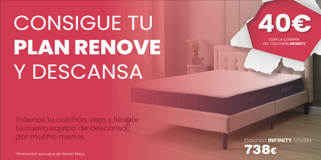 Factorydescans's tweet photo. [PLAN RENOVE] 🟠 Ahora te damos dinero por tu viejo colchón. 
Ven a nuestras tiendas FACTORY DESCANS para consultar modelos y precios ➡ https://t.co/ixQ5nOU4ky
#colchones #PlanRenove #ofertasendescanso #dormirbien #factorydescans #especialistasensueños https://t.co/OfTQfJOlPz