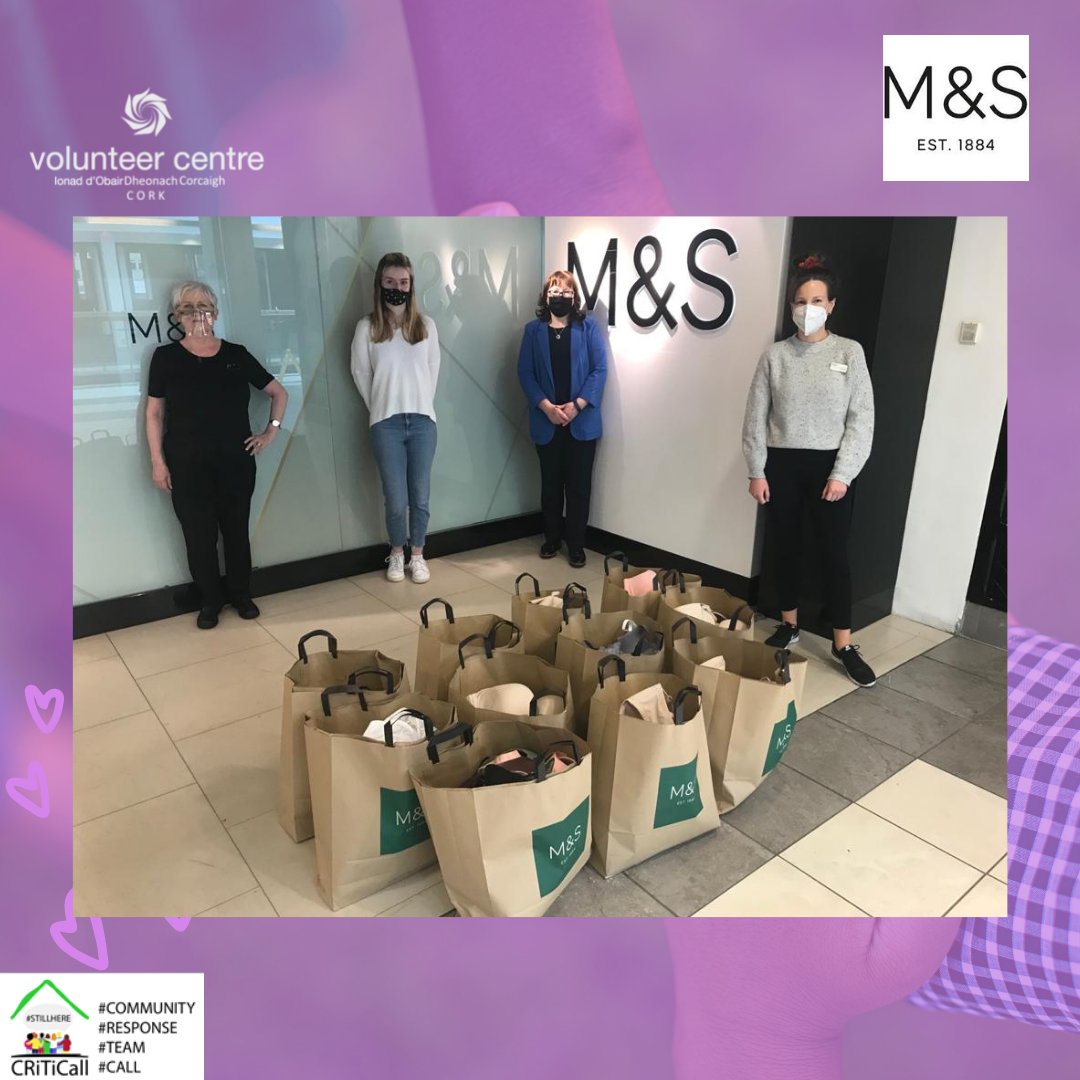 CriticallCork's tweet photo. Thank you so much to Marks and Spencer in Merchant's Quay for such a generous donation ππ It is great to see Cork stores supportive of CRiTiCall Cork!
#CRiTiCallCork #volunteercork #stillhere #domesticabuse #domesticviolence #Corkireland #purecork https://t.co/gzftRJa1ot