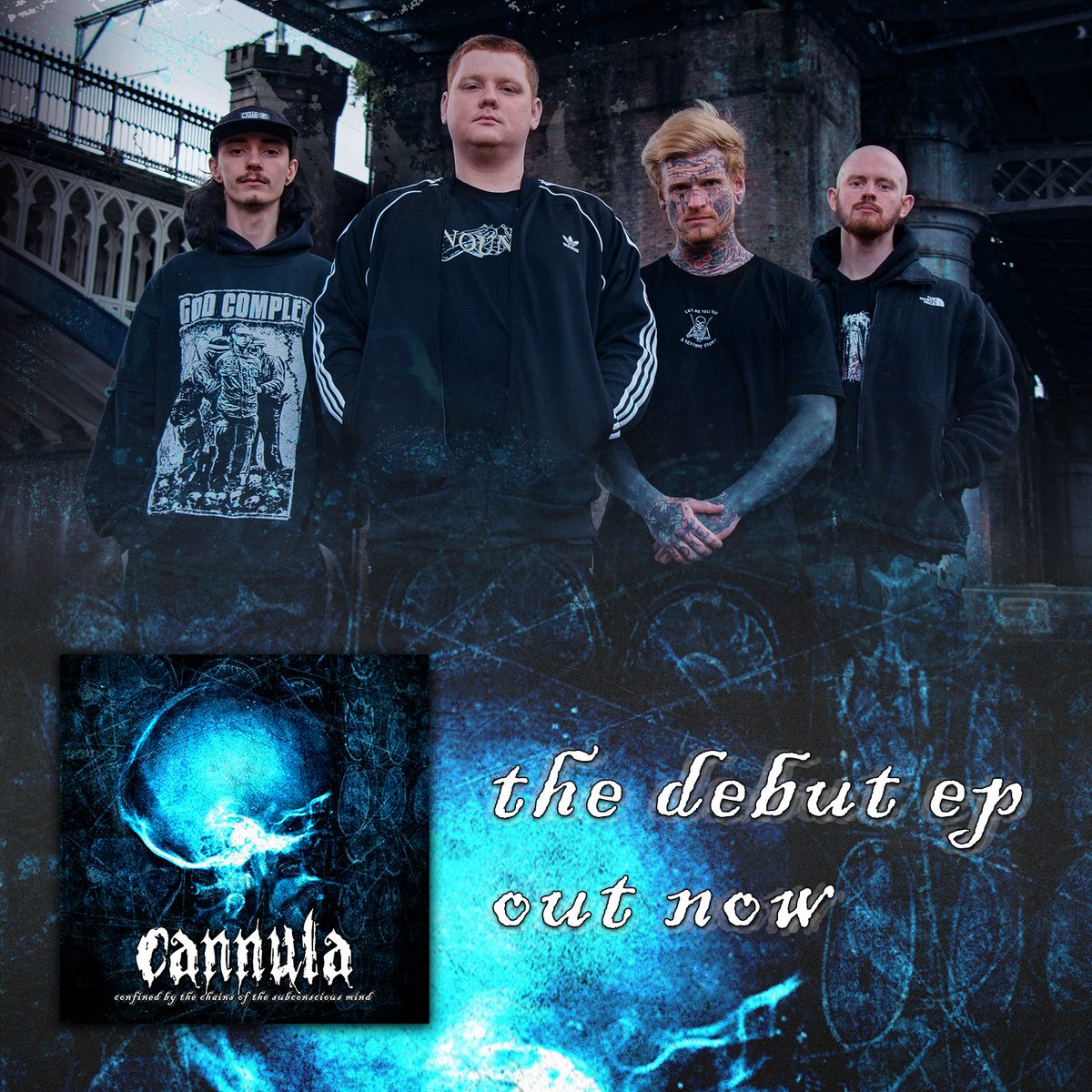 cannulauk's tweet photo. Our debut EP has been out a few days now. We appreciate everyone's kind words, keep sharing and telling your mates who might be into it!

Let us know what your favourite track is.

Listen here: https://t.co/T7mZ1NXhxc

📸: Penny Haskell Photography https://t.co/MDmY2bvGIJ