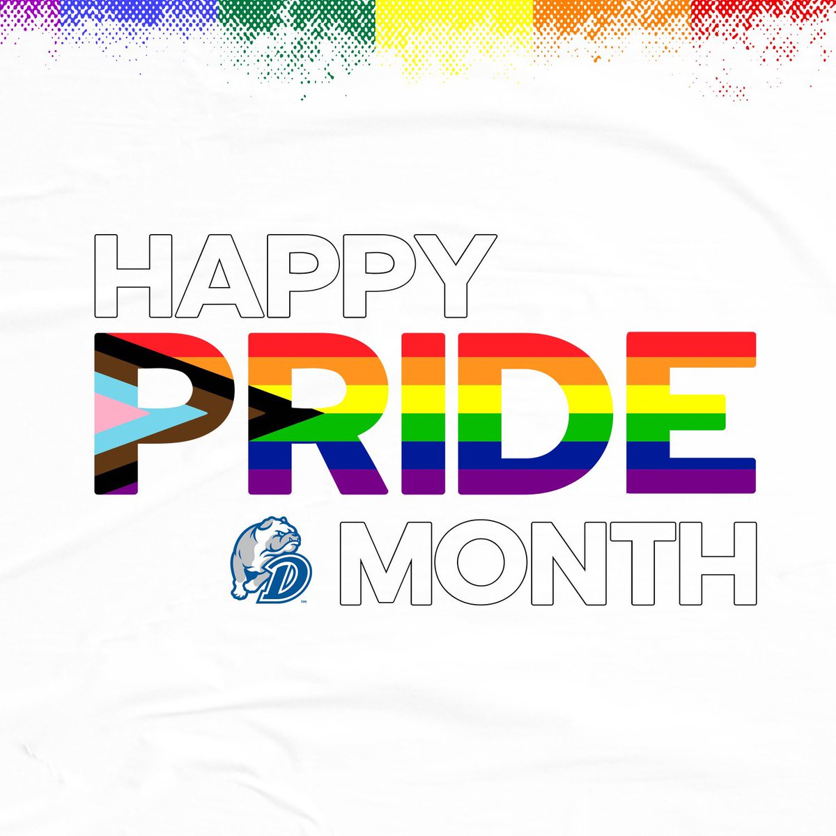 DrakeAllONE's tweet photo. Happy #Pride Month to all of our LGBTQ+ friends and Bulldogs! https://t.co/mi9nodXJkF