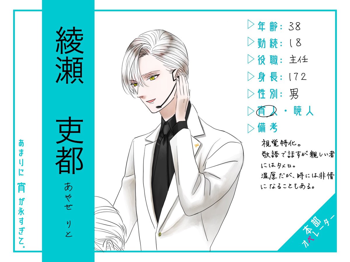 あまよい企画参加中だとこんなキャラクターもおります 