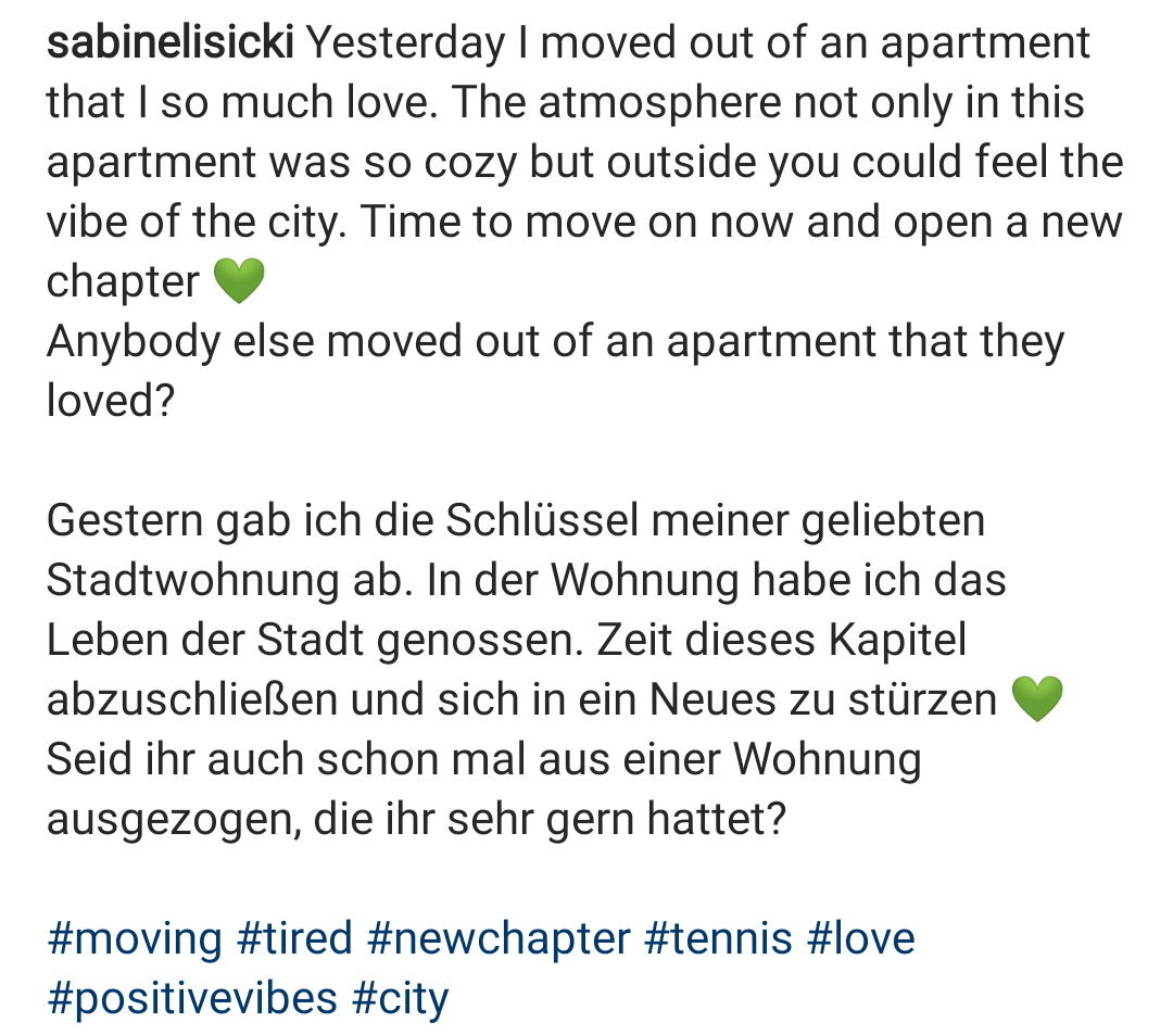 TeamLisickiITA's tweet photo. From @sabinelisicki's last IG post #MovingStruggles
#TeamLisicki🇮🇹 #Always https://t.co/qJYPYXVIUp