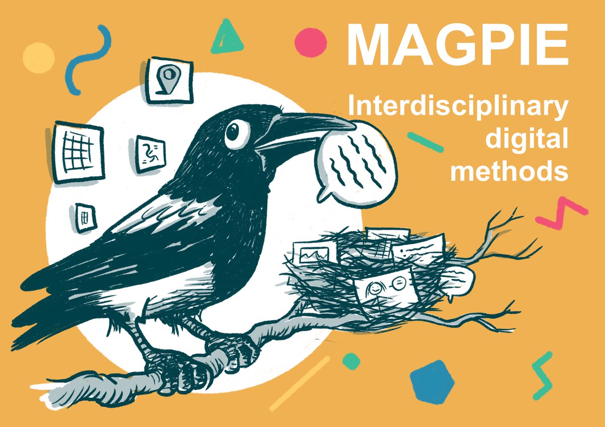 tess_osborne's tweet photo. The magpie is my methodological approach in animal form. I am very superstitious about magpies and I'm not sure whether to salute this picture or not!
Thank you #Methods4Change for the insightful conversations and @JackBrougham's wonderful artwork #InterdisciplinaryMethods https://t.co/x5vxwidLY9