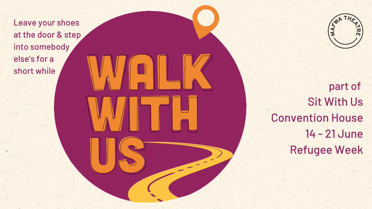 As part of ‘Sit With Us’ our Associate Artists have created Walk With Us, a series of 4 soundwalks in collaboration with Sable Radio. 

The soundwalk invites you to step into someone else’s shoes for a while! 🚶‍♀️🚶‍♂️

#SitWithMafwa #RefugeeWeek2021 #WeCannotWalkAlone