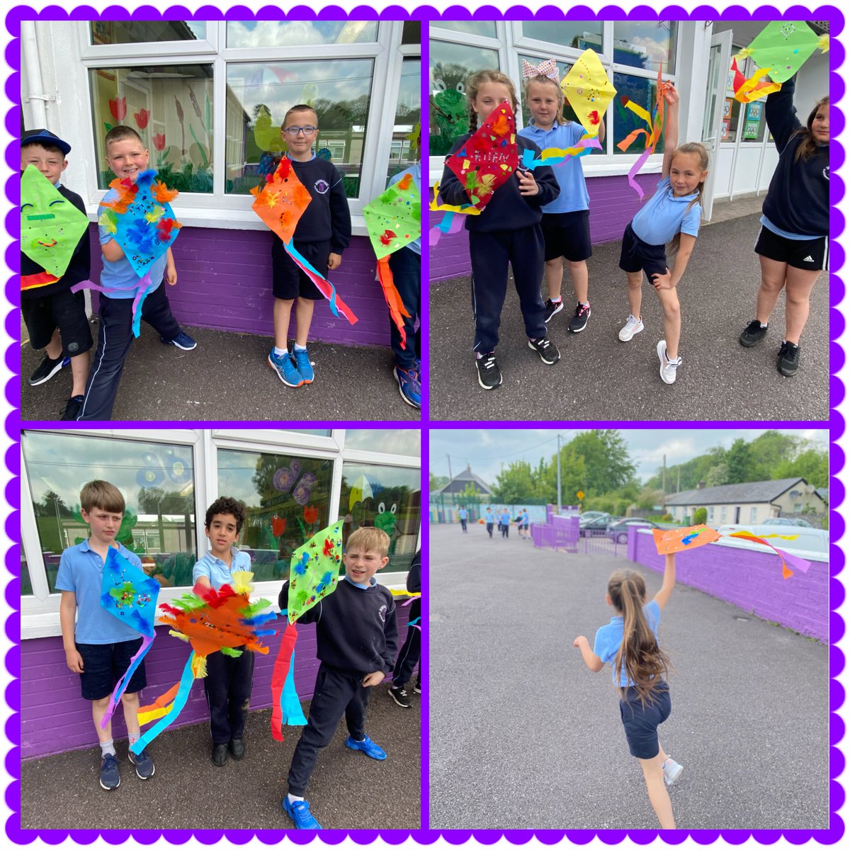 newinn_sgmi's tweet photo. What a glorious day to be flying our kites 🪁 ☀️We loved designing these and learning about ‘flight’ #Rang2 https://t.co/opF8TmOs1M