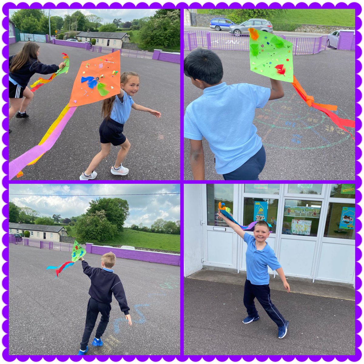 newinn_sgmi's tweet photo. What a glorious day to be flying our kites 🪁 ☀️We loved designing these and learning about ‘flight’ #Rang2 https://t.co/opF8TmOs1M