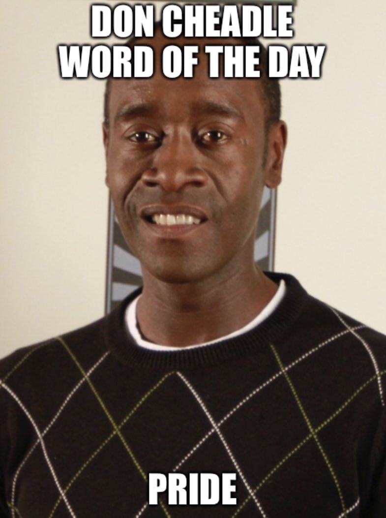 Don Cheadle Word of the Day tweet media