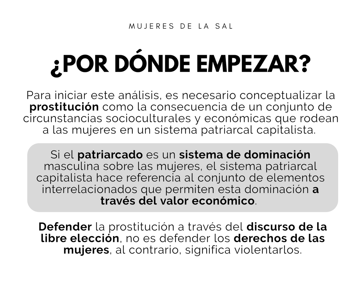cxlturx's tweet photo. Por qué decimos que en la prostitución no hay elección libre 👇🏽❔ https://t.co/mVPjS1LW8N