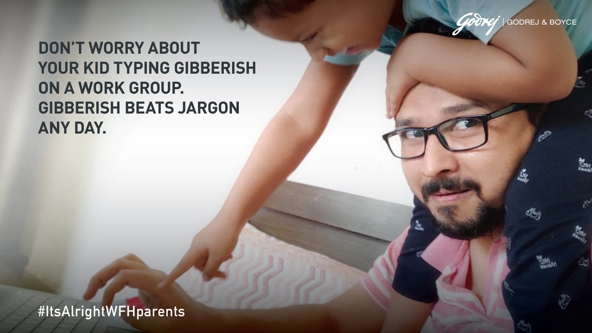 GodrejEntGroup's tweet photo. We know how difficult it is to be a #WFHParent. So, we composed a song to tell you that it’s perfectly alright, no matter what your little monsters do.
Watch the video here: https://t.co/U9k2barKWP
#ItsAlrightWFHparents #GodrejAndBoyce https://t.co/1o0Td40vfT
