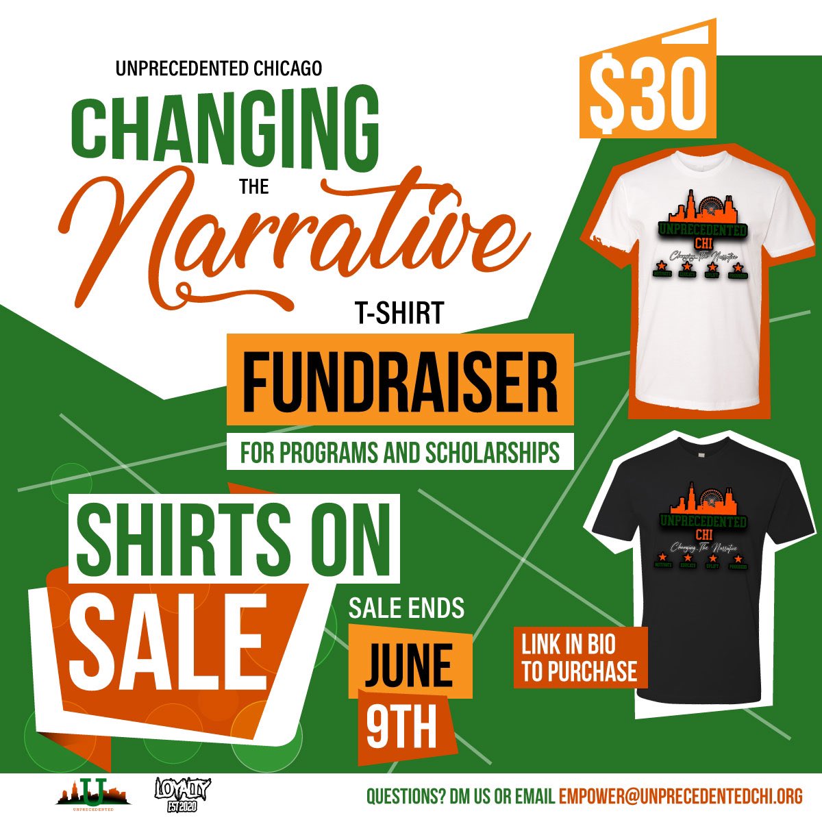 UnprecedentedC1's tweet photo. Support our nonprofit by purchasing your shirts now! All proceeds go towards our programs and community outreach. https://t.co/5UtMEve4uP