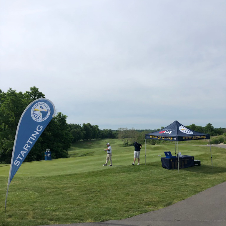 GCGA's tweet photo. Today is day 1 of the Northern Kentucky Amateur hosted by Lassing Pointe.
#GCGA
#1905JuniorTour
#nkyam
#lassingpointe https://t.co/VvZJHftbvs