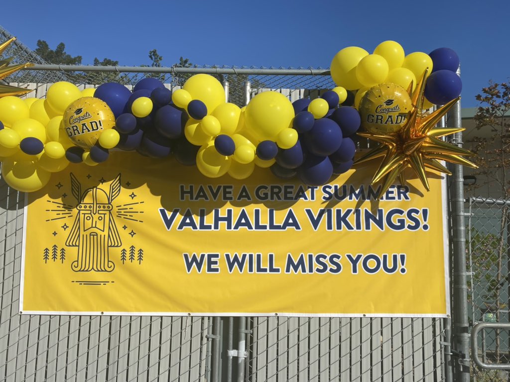 VikingPridePH's tweet photo. It's 5th grade celebration day at Valhalla! We are excited and proud of four 5th grade students! ๐๐๐๐๐#ValhallaVikings #ValhallaPride #ProudPrincipalPappas #MDUSD @MtDiabloUSD #celebration #nextstopmiddleschool ๐ฅณ๐๐ผ๐ https://t.co/bDmhXlbh7a