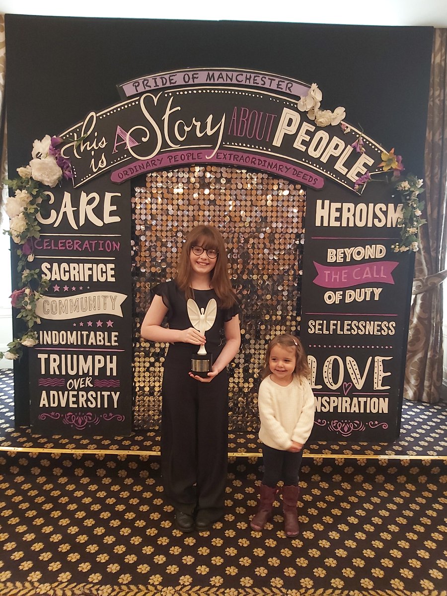 MiddlewichPS's tweet photo. We are very proud of Mia who has been awarded The Child of Courage award as part of the Pride of Manchester Awards 2021. Follow the link below to read all about Mia's act of courage and bravery.  https://t.co/lmHHB2xkAM https://t.co/61MOLBcXHX