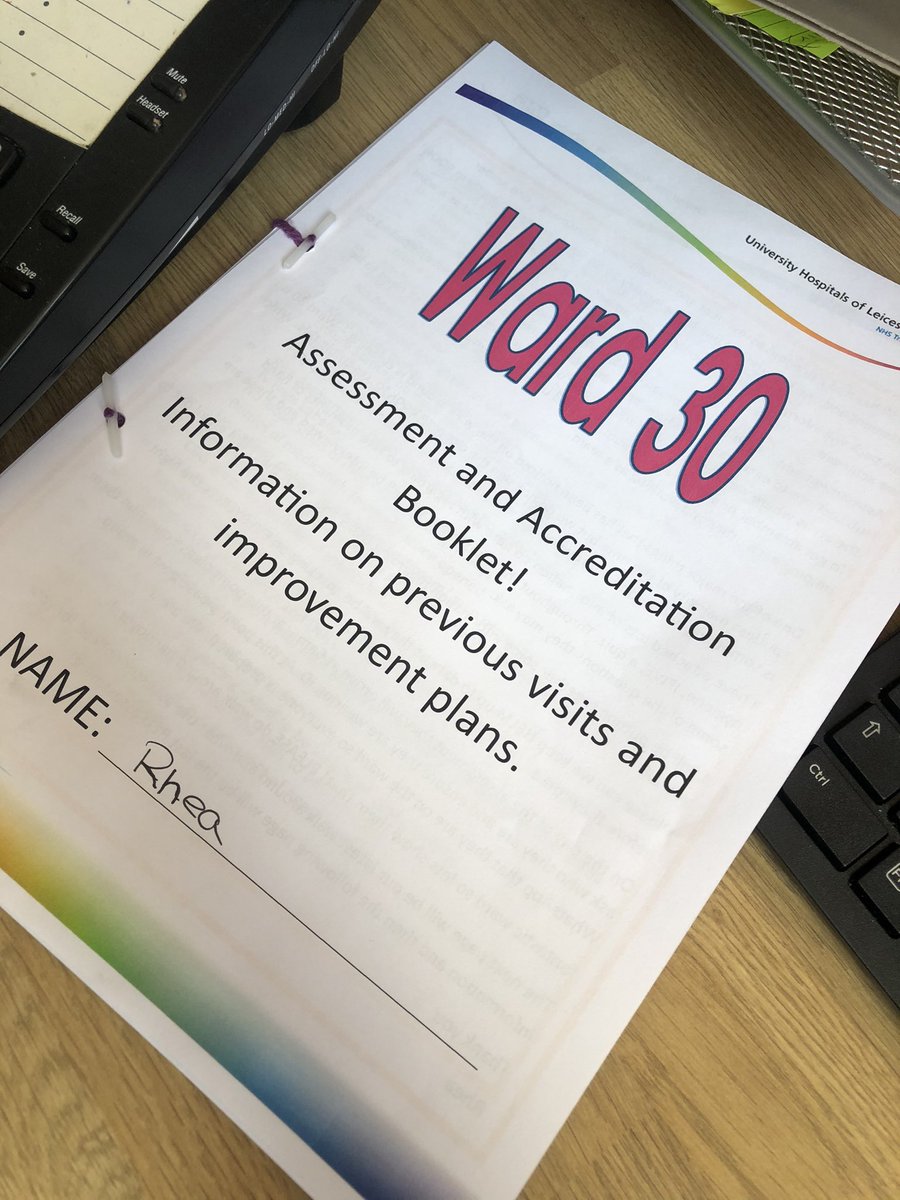 Ward 30 assessment and accreditation information booklets have gone out today! #sharedlearning #learningfrompreviousvisit #goingforgreen💚<a href="/ZaheedaSotta/">Zaheeda</a> <a href="/leicester_30/">LRI - Ward 30</a>