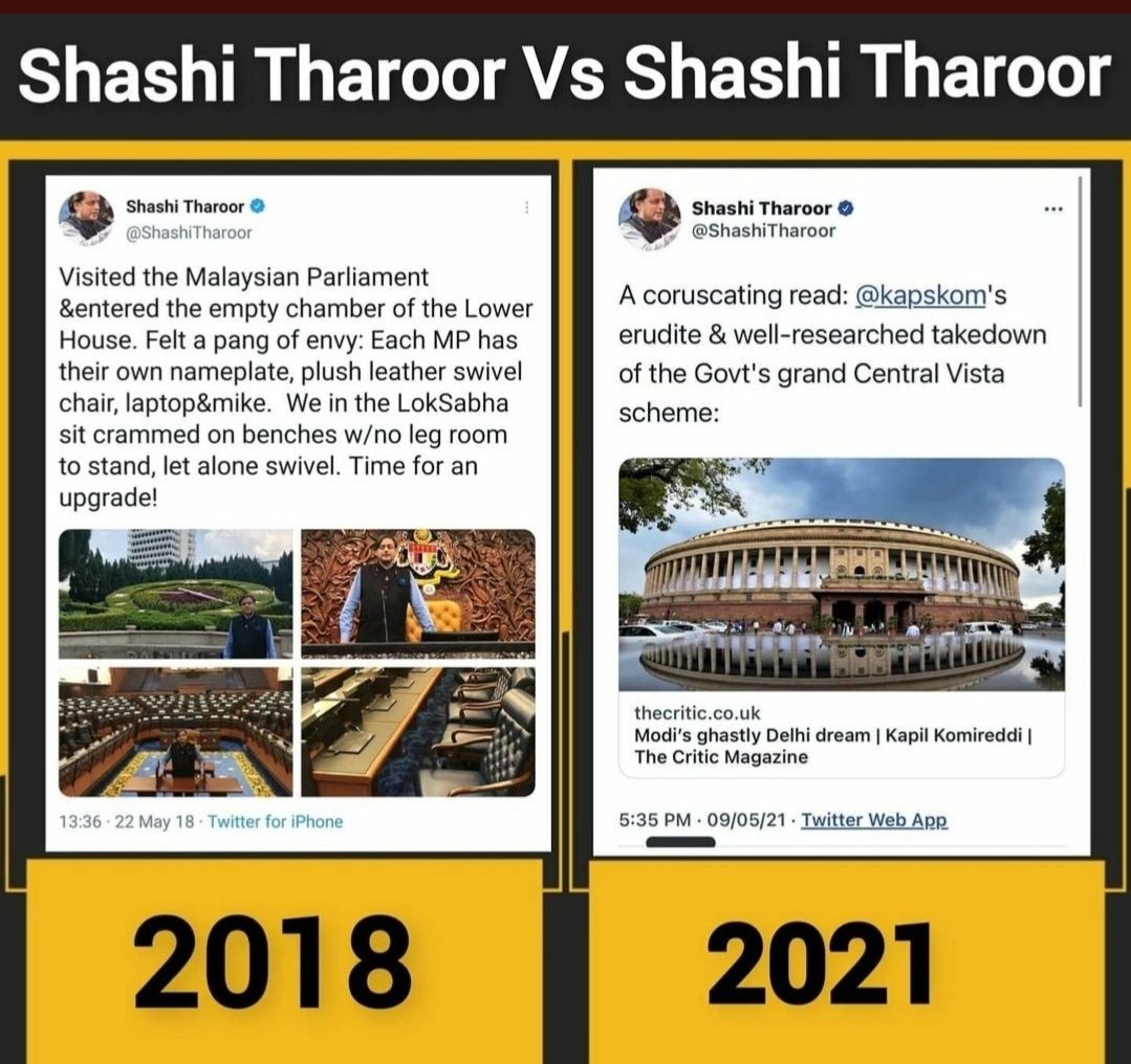 lokeshbali's tweet photo. Shashi Tharoor vs shashi tharoor
#congresspropaganda https://t.co/PiDbFDjqkz
