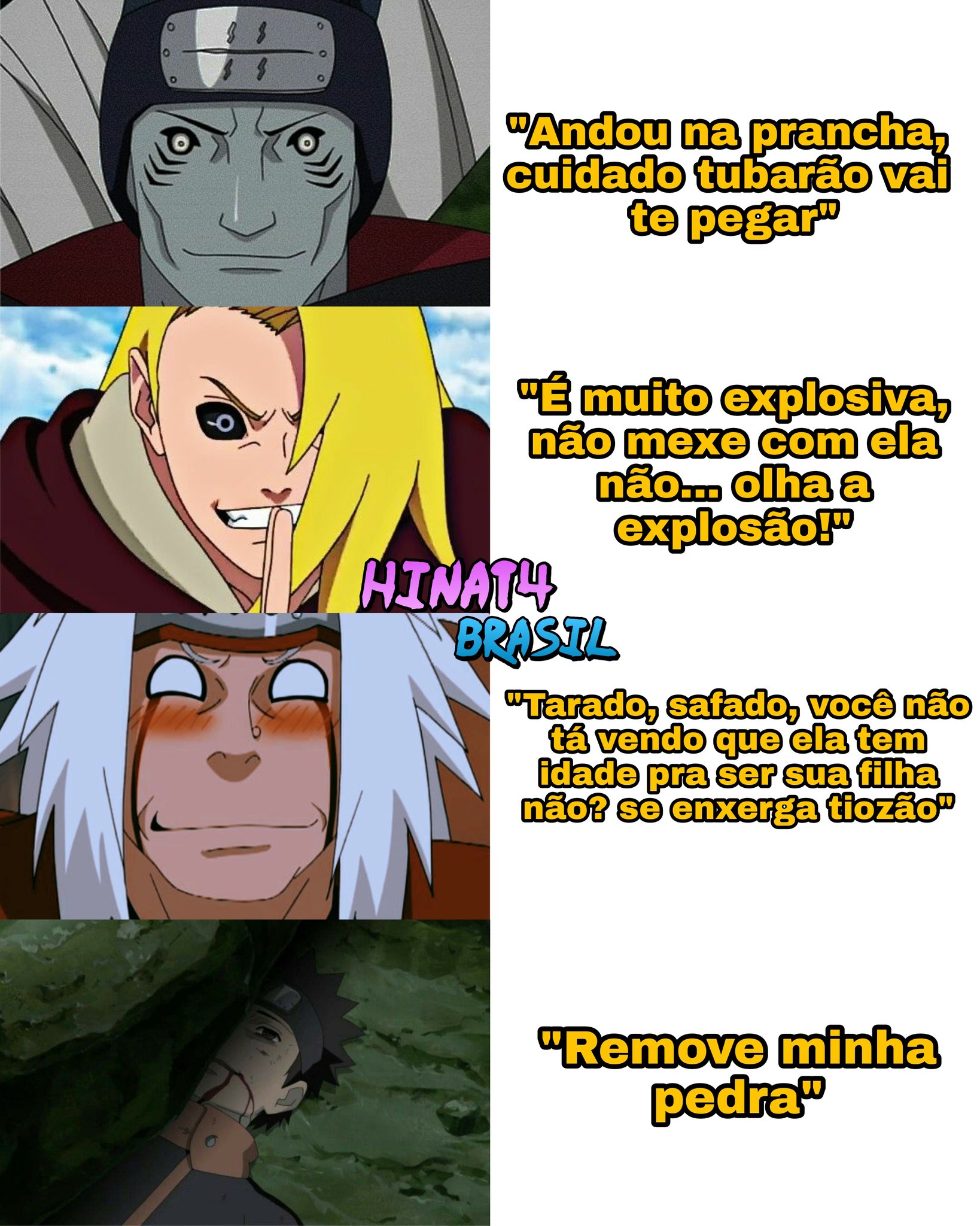 Você é fraco, lhe falta chakra Memes Naruto