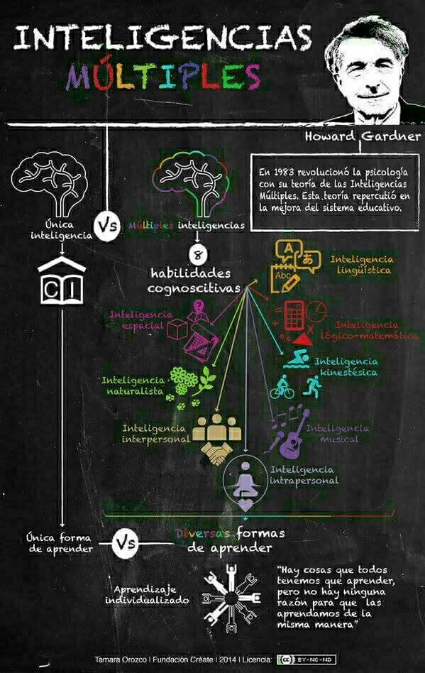 virginiog's tweet photo. Interesante explicación de la inteligencia multiples Howard Gardner de la Fundación Create @FundCreat https://t.co/nKeF2r5hGD