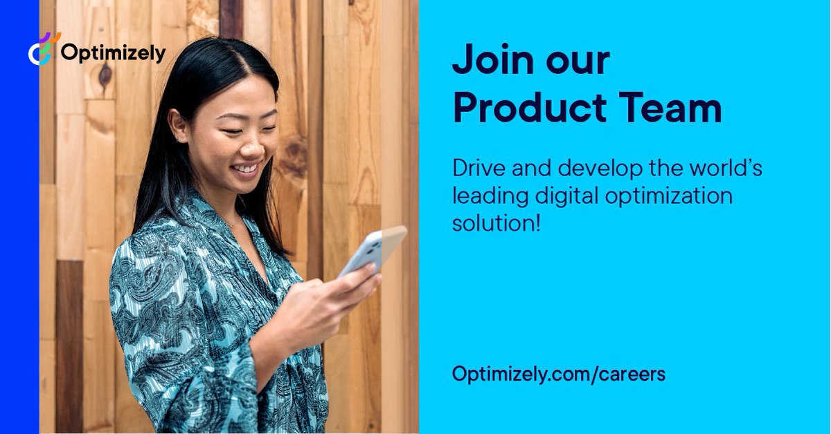 We're creating a new wave of digital leaders through transforming digital experience creation and optimization. Help make this happen by joining our Product Team! optimize.ly/3eFoxb3