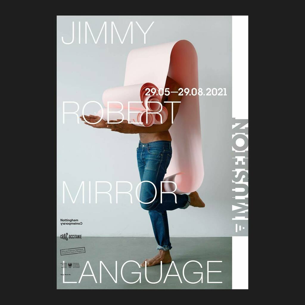 Jimmy Robert: Mirror Language — the new exhibition at Museion. Design: Studio Mut. Curated by Bart van der Heide in collaboration with Frida Carazzato, In collaboration with Nottingham Contemporary and CRAC Occitanie. @museion_bz @bartlover instagr.am/p/CPlRP8bgbcM/