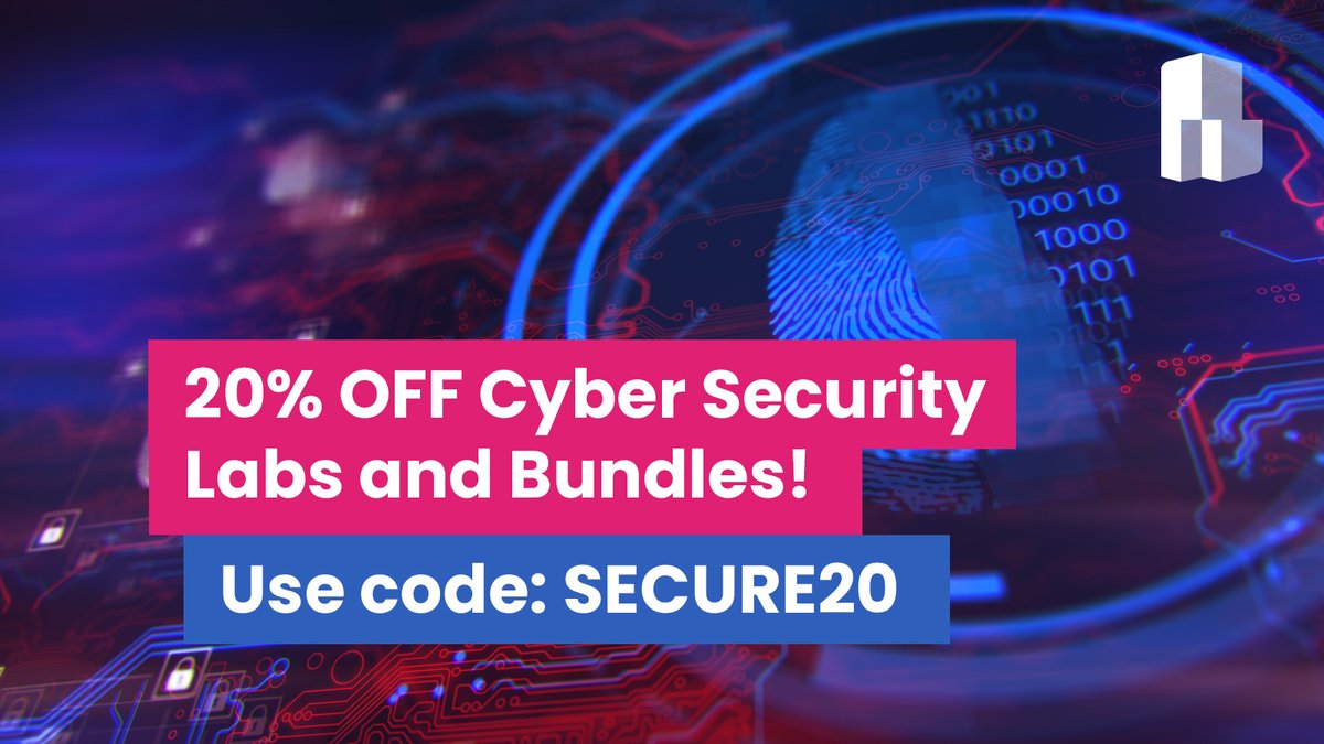 Time to be proactive, not reactive.

Get 20% off all Cyber Security labs and bundles until the 13th June 2021.

Use code 'SECURE20' at checkout. 

plabs.info/3fEcgUX

<a href="/findurincrement/">Chris</a> 
#comptia #cybersecurity #informationsecurity #practicelabs