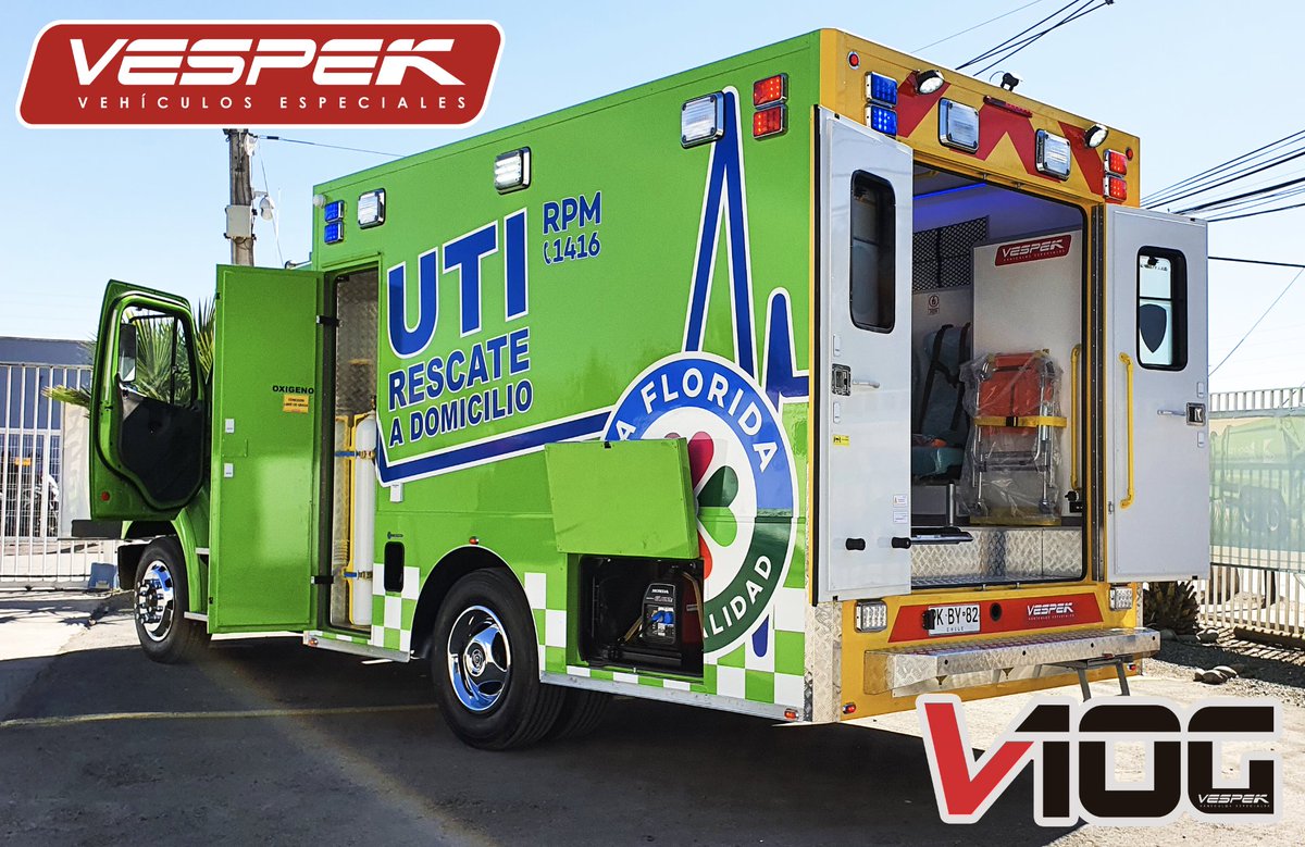 Vespek_'s tweet photo. Equipo #Vespek 🤜🤛 Presenta innovador móvil de Emergencia #Ambulancia🚑🚛 Sobre Camión @freightliner @kaufmann. Proyecto para @MuniLaFlorida con amplio equipamiento de seguridad #V10G y #BioGelCoat, cumpliendo con los más altos estándares de calidad. 😷@spencer_ems @WhelenEng https://t.co/g9M5NaQ75L