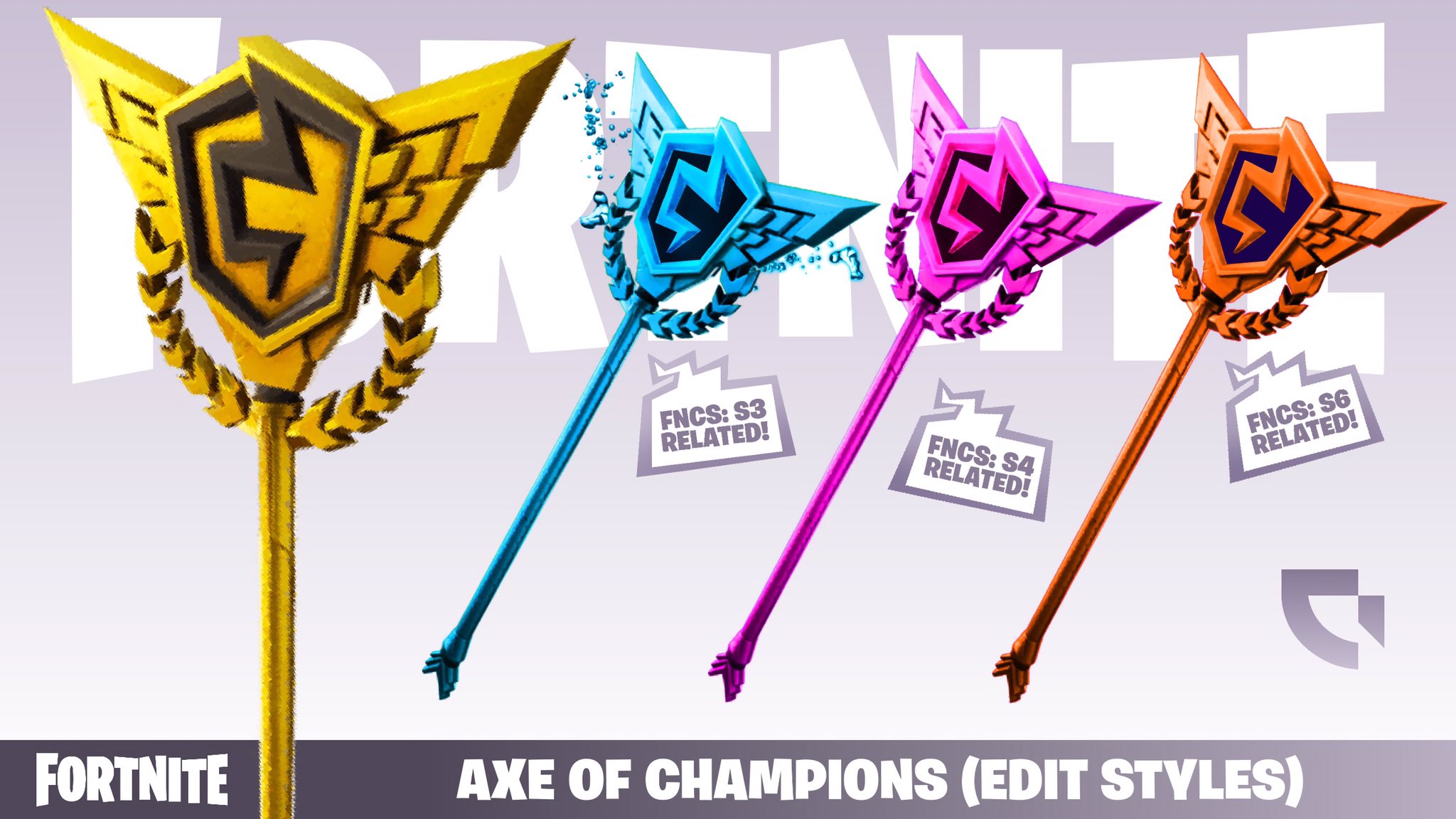 Coldest. on X: “Axe of Champion (FNCS: S3, S4 & S6) | Edit Styles