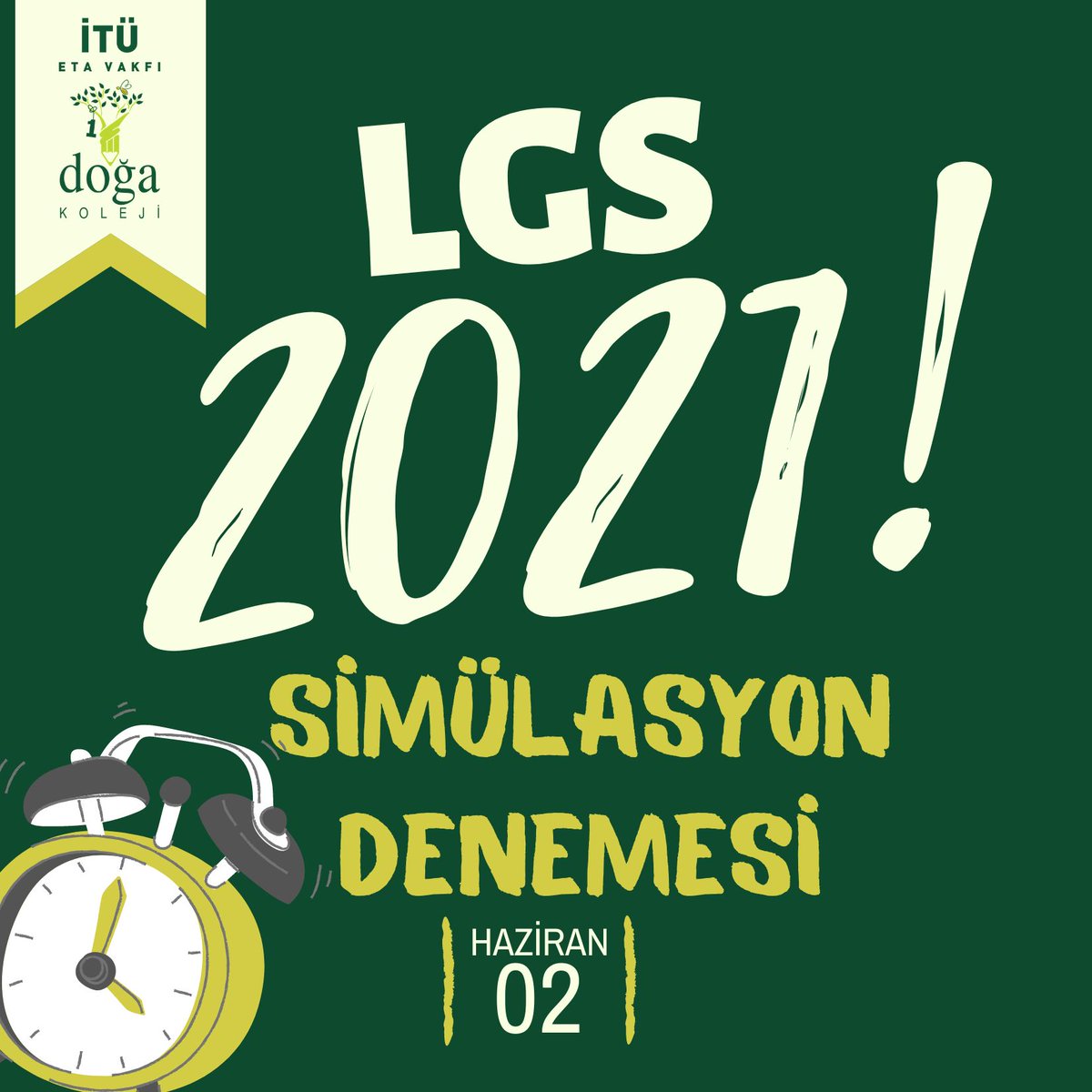 İTÜ ETA Vakfı Kurtköy Doğa Koleji 8. Sınıf öğrencilerimizle yarın uygulanacak olan simülasyon denemesinde LGS ile aynı kurallar geçerli olacak. Öğrencilerimize başarılar dilerim 🍀 <a href="/KurtkoyDoga_/">DOĞA KOLEJİ KURTKÖY KAMPÜSÜ</a> <a href="/mineasinan/">Mine Sinan</a> <a href="/selami_demirhan/">Selami Demirhan</a>
