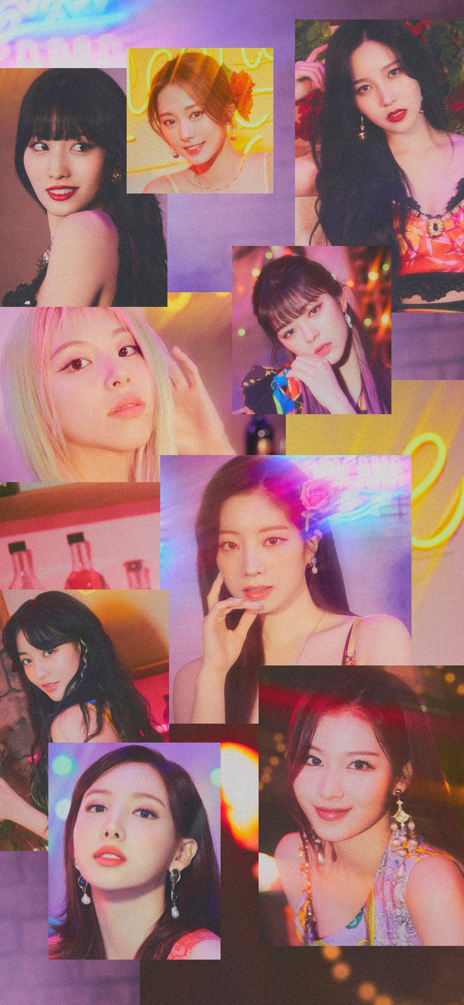 Elle Twice Ot9 Taste Of Love Wallpapers Fallen Ver Rt Like If Saving Twice 트와이스 Jypetwice