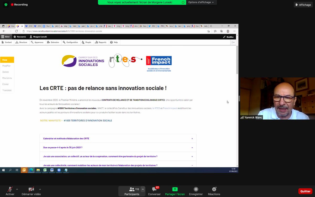 LeFrenchImpact's tweet photo. #ESSRelance | 🎯 Presque 2️⃣0️⃣0️⃣ participant.e.s au webinaire ce matin : collectivités & innovateurs sociaux sont mobilisés autour des #CRTE !
🌱 Un échange riche & une dynamique de la relance par, pour et avec les #territoires
👉 Infos, agenda... par ici : https://t.co/jEP0tTmZee https://t.co/xytw1eK7lC