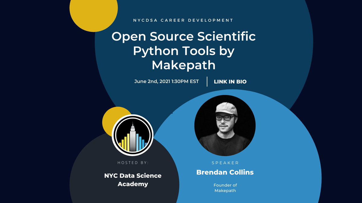 June 2nd, 1:30 PM ET: Join the Webinar hosted by #NYCDSA, one of the highest rated #DataScience #Bootcamps, in collaboration with @Makepath to learn how to make yourself more marketable in the data science industry by using their open source software. 
https://t.co/Z5kMMgpNjm https://t.co/FsMLv2Q1YA